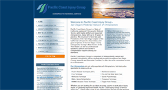 Desktop Screenshot of pacificcoastinjurygroup.com
